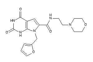 7-(2-furfuryl)-2,4-diketo-N-(2-morpholinoethyl)-1H-pyrrolo[2,3-d]pyrimidine-6-carboxamide