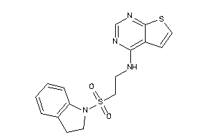 2-indolin-1-ylsulfonylethyl(thieno[2,3-d]pyrimidin-4-yl)amine