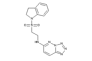 2-indolin-1-ylsulfonylethyl(tetrazolo[5,1-f]pyridazin-6-yl)amine