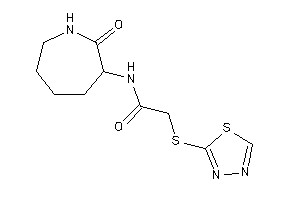 N-(2-ketoazepan-3-yl)-2-(1,3,4-thiadiazol-2-ylthio)acetamide