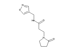 N-(isoxazol-4-ylmethyl)-3-(2-ketopyrrolidino)propionamide