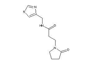 3-(2-ketopyrrolidino)-N-(thiazol-4-ylmethyl)propionamide