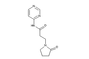 3-(2-ketopyrrolidino)-N-(4-pyrimidyl)propionamide