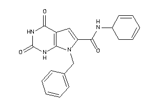 7-benzyl-N-cyclohexa-2,4-dien-1-yl-2,4-diketo-1H-pyrrolo[2,3-d]pyrimidine-6-carboxamide