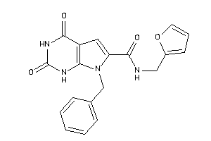 7-benzyl-N-(2-furfuryl)-2,4-diketo-1H-pyrrolo[2,3-d]pyrimidine-6-carboxamide