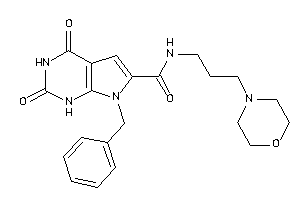 7-benzyl-2,4-diketo-N-(3-morpholinopropyl)-1H-pyrrolo[2,3-d]pyrimidine-6-carboxamide