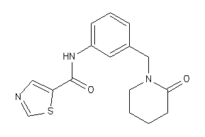 N-[3-[(2-ketopiperidino)methyl]phenyl]thiazole-5-carboxamide