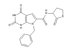 7-benzyl-2,4-diketo-N-(2-ketotetrahydrothiophen-3-yl)-1H-pyrrolo[2,3-d]pyrimidine-6-carboxamide