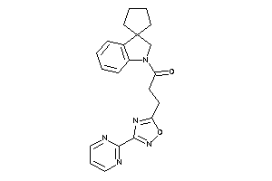 3-[3-(2-pyrimidyl)-1,2,4-oxadiazol-5-yl]-1-spiro[cyclopentane-1,3'-indoline]-1'-yl-propan-1-one