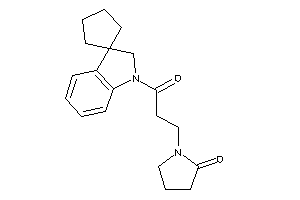 1-(3-keto-3-spiro[cyclopentane-1,3'-indoline]-1'-yl-propyl)-2-pyrrolidone