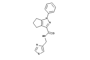 1-phenyl-N-(thiazol-4-ylmethyl)-5,6-dihydro-4H-cyclopenta[c]pyrazole-3-carboxamide