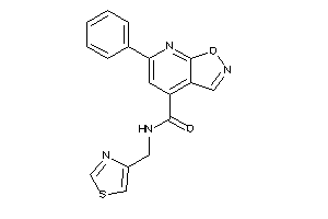 6-phenyl-N-(thiazol-4-ylmethyl)isoxazolo[5,4-b]pyridine-4-carboxamide