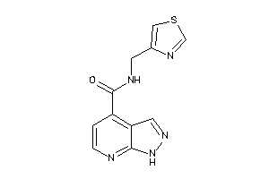 N-(thiazol-4-ylmethyl)-1H-pyrazolo[3,4-b]pyridine-4-carboxamide