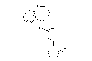 3-(2-ketopyrrolidino)-N-(2,3,4,5-tetrahydro-1-benzoxepin-5-yl)propionamide