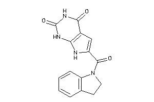 6-(indoline-1-carbonyl)-1,7-dihydropyrrolo[2,3-d]pyrimidine-2,4-quinone