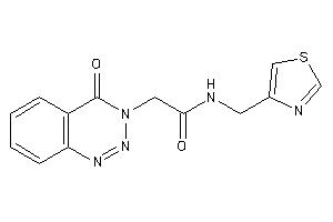 2-(4-keto-1,2,3-benzotriazin-3-yl)-N-(thiazol-4-ylmethyl)acetamide