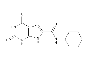 N-cyclohexyl-2,4-diketo-1,7-dihydropyrrolo[2,3-d]pyrimidine-6-carboxamide