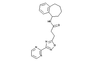 3-[3-(2-pyrimidyl)-1,2,4-oxadiazol-5-yl]-N-(6,7,8,9-tetrahydro-5H-benzocyclohepten-9-yl)propionamide