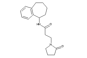 3-(2-ketopyrrolidino)-N-(6,7,8,9-tetrahydro-5H-benzocyclohepten-9-yl)propionamide