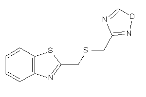 3-[(1,3-benzothiazol-2-ylmethylthio)methyl]-1,2,4-oxadiazole