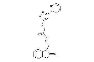 N-[2-(2-ketoindolin-1-yl)ethyl]-3-[3-(2-pyrimidyl)-1,2,4-oxadiazol-5-yl]propionamide