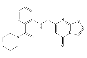 7-[[2-(piperidine-1-carbonyl)anilino]methyl]thiazolo[3,2-a]pyrimidin-5-one