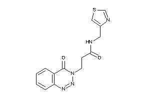 3-(4-keto-1,2,3-benzotriazin-3-yl)-N-(thiazol-4-ylmethyl)propionamide