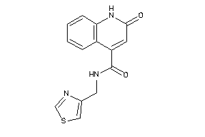 2-keto-N-(thiazol-4-ylmethyl)-1H-quinoline-4-carboxamide