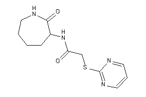 N-(2-ketoazepan-3-yl)-2-(2-pyrimidylthio)acetamide