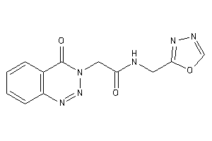 2-(4-keto-1,2,3-benzotriazin-3-yl)-N-(1,3,4-oxadiazol-2-ylmethyl)acetamide