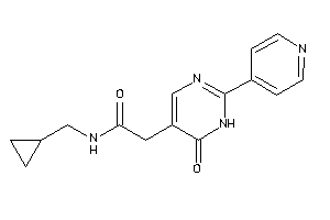 N-(cyclopropylmethyl)-2-[6-keto-2-(4-pyridyl)-1H-pyrimidin-5-yl]acetamide