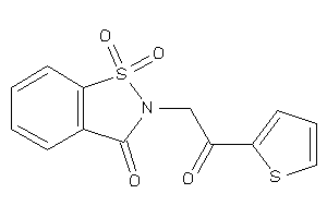 1,1-diketo-2-[2-keto-2-(2-thienyl)ethyl]-1,2-benzothiazol-3-one