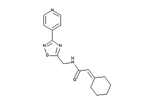 2-cyclohexylidene-N-[[3-(4-pyridyl)-1,2,4-oxadiazol-5-yl]methyl]acetamide