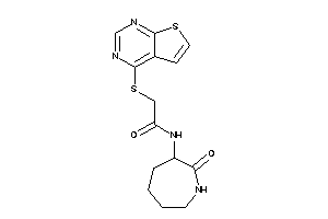 N-(2-ketoazepan-3-yl)-2-(thieno[2,3-d]pyrimidin-4-ylthio)acetamide