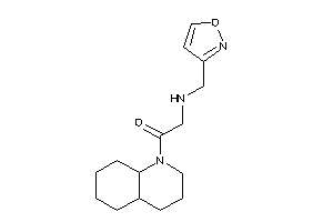 1-(3,4,4a,5,6,7,8,8a-octahydro-2H-quinolin-1-yl)-2-(isoxazol-3-ylmethylamino)ethanone