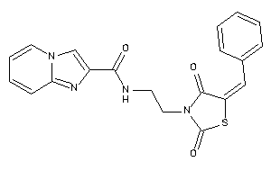 N-[2-(5-benzal-2,4-diketo-thiazolidin-3-yl)ethyl]imidazo[1,2-a]pyridine-2-carboxamide