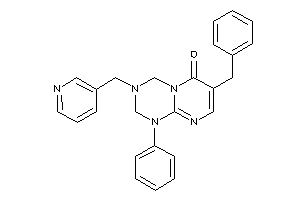 Image of 7-benzyl-1-phenyl-3-(3-pyridylmethyl)-2,4-dihydropyrimido[1,2-a][1,3,5]triazin-6-one