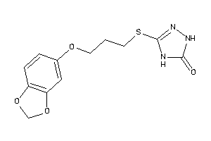 3-[3-(1,3-benzodioxol-5-yloxy)propylthio]-1,4-dihydro-1,2,4-triazol-5-one