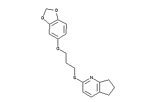 2-[3-(1,3-benzodioxol-5-yloxy)propylthio]-1-pyrindan