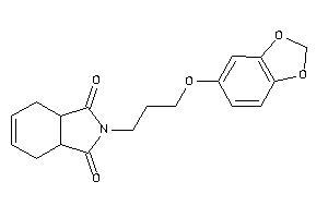 2-[3-(1,3-benzodioxol-5-yloxy)propyl]-3a,4,7,7a-tetrahydroisoindole-1,3-quinone