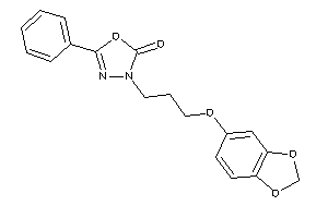 3-[3-(1,3-benzodioxol-5-yloxy)propyl]-5-phenyl-1,3,4-oxadiazol-2-one