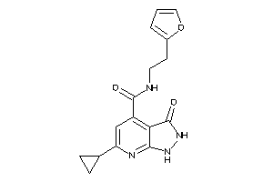 6-cyclopropyl-N-[2-(2-furyl)ethyl]-3-keto-1,2-dihydropyrazolo[3,4-b]pyridine-4-carboxamide