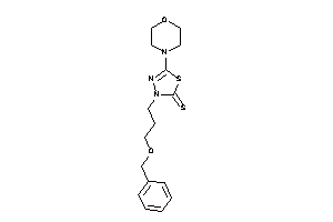 3-(3-benzoxypropyl)-5-morpholino-1,3,4-thiadiazole-2-thione