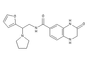 N-[2-(2-furyl)-2-pyrrolidino-ethyl]-3-keto-2,4-dihydro-1H-quinoxaline-6-carboxamide