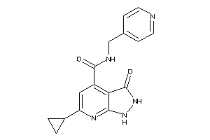 6-cyclopropyl-3-keto-N-(4-pyridylmethyl)-1,2-dihydropyrazolo[3,4-b]pyridine-4-carboxamide