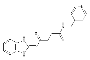 5-(1,3-dihydrobenzimidazol-2-ylidene)-4-keto-N-(4-pyridylmethyl)valeramide