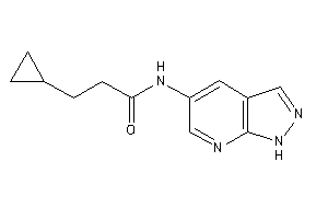 Image of 3-cyclopropyl-N-(1H-pyrazolo[3,4-b]pyridin-5-yl)propionamide