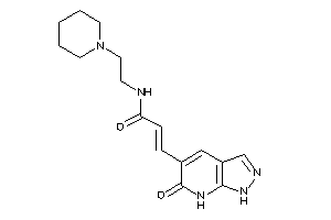 3-(6-keto-1,7-dihydropyrazolo[3,4-b]pyridin-5-yl)-N-(2-piperidinoethyl)acrylamide
