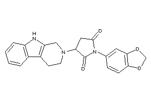 1-(1,3-benzodioxol-5-yl)-3-(1,3,4,9-tetrahydro-$b-carbolin-2-yl)pyrrolidine-2,5-quinone