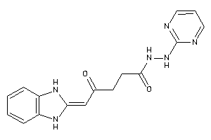 5-(1,3-dihydrobenzimidazol-2-ylidene)-4-keto-N'-(2-pyrimidyl)valerohydrazide